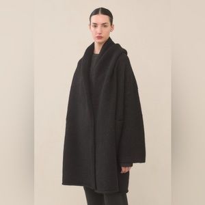 Lauren Manoogian Black Capote Sweater Coat
